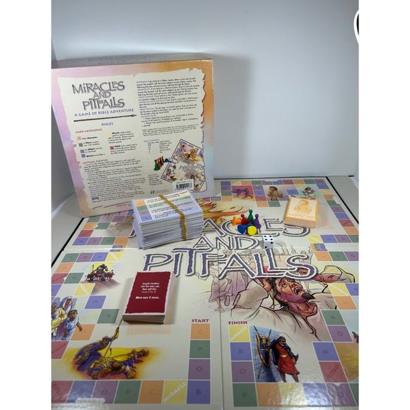 Board Game Miracles and Pitfalls Bible Adventure VTG Complete Ages Christian - Picture 2 of 10